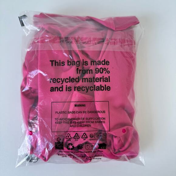 NWT PrettyLittleThing Hot Pink Satin Cowl Neck Ruched Top Size 4 - Picture 10 of 11